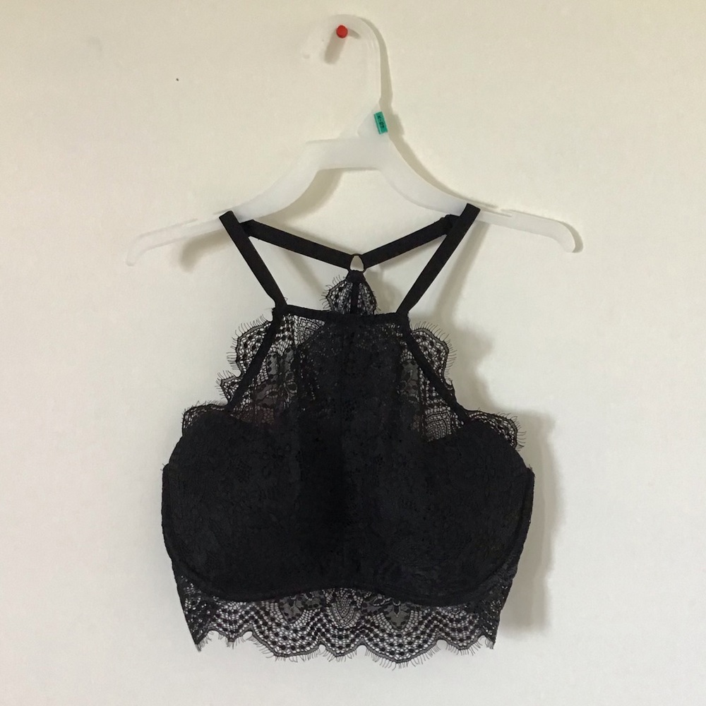 Black Lace Bra